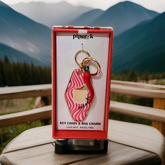 Piper K Keychain Spicy Picante Chili Pepper Handbag Purse Bag Charm Key Chain - Picture 1 of 3
